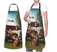 VTCTOASY Adjustable Apron with 2 Pocket Apron for Women Men Pelican Bird Blue Sea Sky Bib Chef Aprons for Cooking, Company Farm Tractor, One Size