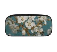 VTCTOASY Almond Blossom Pencil Case Large Capacity Pencil Pouch for Women Men Cute Aesthetic Pencil Bag Office Stationery Organizer Multifunctional Coin Pouch for Office Holiday