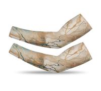 VTCTOASY Arm Sleeves for Men Women UV Sun Protection Sleeves Style Is Light Gold Arm Sleeve Cooling Tattoo Cover, Style is Light Gold, XXL