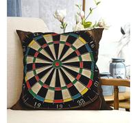 VTCTOASY Decorative Throw Pillow Covers 20"x20" Pillow Covers Dart Board Throw Pillow Cover for Sofa Double Sided Plush Pillow Case Square Cushion Case for Living Room