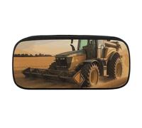 VTCTOASY Farm Tractor Harvest Pencil Case Large Capacity Pencil Pouch for Women Men Cute Aesthetic Pencil Bag Office Stationery Organizer Multifunctional Coin Pouch for Office Holiday