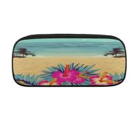 VTCTOASY Hello Hawaii Pencil Case Large Capacity Pencil Pouch for Women Men Cute Aesthetic Pencil Bag Office Stationery Organizer Multifunctional Coin Pouch for Office Holiday