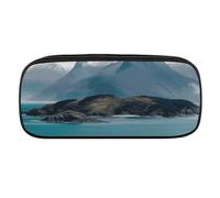 VTCTOASY Islands And Mountain Pencil Case Large Capacity Pencil Pouch for Women Men Cute Aesthetic Pencil Bag Office Stationery Organizer Multifunctional Coin Pouch for Office Holiday