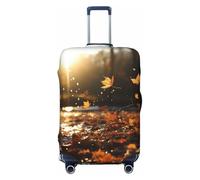 VTCTOASY Luggage Cover Fallen leaves flying Travel Luggage Covers Thicker Elastic Suitcase Cover Dustproof Baggage Cover Scratch-Resistant Suitcase Cover Protector Fit 18-32 Inch Luggage, Black, S