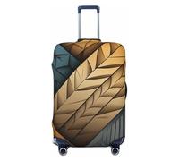 VTCTOASY Luggage Cover Geometric patterns Travel Luggage Covers Thicker Elastic Suitcase Cover Dustproof Baggage Cover Scratch-Resistant Suitcase Cover Protector Fit 18-32 Inch Luggage, Black, S