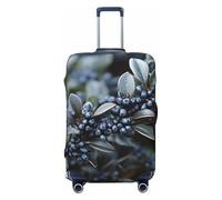 VTCTOASY Luggage Cover Purple wild fruit Travel Luggage Covers Thicker Elastic Suitcase Cover Dustproof Baggage Cover Scratch-Resistant Suitcase Cover Protector Fit 18-32 Inch Luggage, Black, XL