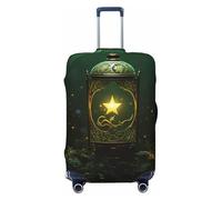 VTCTOASY Luggage Cover Shining star Travel Luggage Covers Thicker Elastic Suitcase Cover Dustproof Baggage Cover Scratch-Resistant Suitcase Cover Protector Fit 18-32 Inch Luggage, Black, S