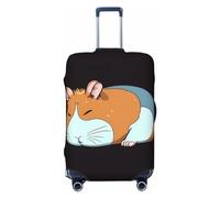 VTCTOASY Luggage Cover Smiling Travel Luggage Covers Thicker Elastic Suitcase Cover Dustproof Baggage Cover Scratch-Resistant Suitcase Cover Protector Fit 18-32 Inch Luggage, Black, M
