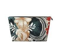 VTCTOASY Makeup Bag for Women Three color decorative pattern Travel Cosmetic Bag Large Capacity Portable Makeup Organizer Bags PU Leather Waterproof Toiletry Bag Cute Aesthetic Zipper Makeup Pouch,
