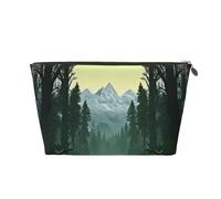 VTCTOASY Makeup Bag for Women Wilderness Travel Cosmetic Bag Large Capacity Portable Makeup Organizer Bags PU Leather Waterproof Toiletry Bag Cute Aesthetic Zipper Makeup Pouch, Gold, One Size