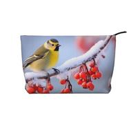 VTCTOASY Makeup Bag for Women Winter Landscape in The Bavarian Alps Cosmetic Bag Large Capacity Portable Makeup Organizer Bags Corduroy Travel Toiletry Bag Cute Aesthetic Zipper Makeup Pouch, Winter