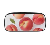 VTCTOASY Peach Pencil Case Large Capacity Pencil Pouch for Women Men Cute Aesthetic Pencil Bag Office Stationery Organizer Multifunctional Coin Pouch for Office Holiday