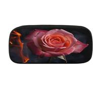 VTCTOASY Rose Pencil Case Large Capacity Pencil Pouch for Women Men Cute Aesthetic Pencil Bag Office Stationery Organizer Multifunctional Coin Pouch for Office Holiday