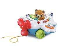 VTech Baby 123 Fly with Me Aeroplane, Interactive Pull Along Toy with Spinning Propeller, Numbers, Letter Sounds, Songs & Phrases, Gift for Babies 12, 18, 24 months +, English Version