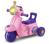VTech Baby 2-in-1 Ride & Balance Scooter, Pink, Balance Bike Mode & Trike Mode, Light-up Headlight, Songs, Road Safety Phrases & Scooter Sounds, Toy for Toddler 12, 18, 24 months +, English version