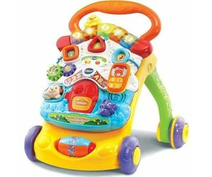 VTech 2 in 1 Super Talking Walker - Orange - Interactive Walking Walker