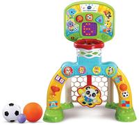 VTech 3-in-1 Sports Centre, Baby Interactive Toy with Colours and Sounds, Learning with Role-Play, Suitable for Baby Boys & Girls from 12 to 36 Months (Yellow/Blue), English Version