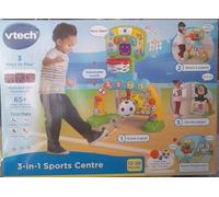 VTech 3-in-1 Sports Centre, Baby Interactive Toy with Colours and Sounds, Learning with Role-Play, Suitable for Baby Boys & Girls from 12 to 36 Months (Yellow/Blue), English Version