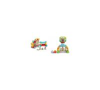 VTech 4-in-1 Alphabet Train, Baby Walker with Lights, Sounds and Songs &3-in-1 Sports Centre,Baby Interactive Toy with Colours and Sounds(Yellow/Blue)
