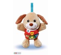 Vtech 502303 Little Singing Puppy Educational Baby, Clip On Cot, Pushchair and Pram, Soothing Soft Interactive Toy, for 3, 6, 12 Months Boys and Girls