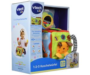 Vtech 80-528204 1-2-3 Cuddle Cubes Baby Toy, Multi-Coloured