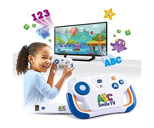 Vtech ABC Smile TV - Wireless Learning Console with HDMI Stick for TV with 15 Game Levels for Hours of Learning Fun - For Children Aged 3-7 Years