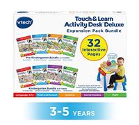 VTech Activity Desk 4-in-1 Kindergarten Expansion Pack Bundle for Age 3-5