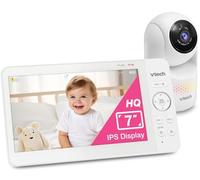 VTech Advanced HQ MAX 7" Digital Video Baby Monitor with Panoramic Zoom, 5000mAh Long Battery Life, IPS Display, Touch Control, Multi-Color Night Light,
