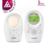 Vtech Audio Baby Monitor with Room Temp Sensor│Night Light & Lullabie│White│InUK