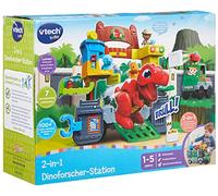 Vtech Baby 2-in-1 Dinosaur Explorer Station - Large Vehicle and Dino Playset in One with Many Figures, Music, and Learning Sets - For Children Aged 1-5 Years - Exclusive to Amazon
