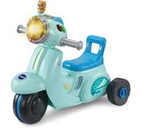 VTech Baby 2-in-1 Ride & Balance Scooter, Blue, Balance Bike Mode & Trike Mode, Light-up Headlight, Songs, Road Safety Phrases & Scooter Sounds, Toy for Toddler 12, 18, 24 months +, English version