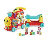 Vtech Baby 4-in-1 Alphabet Train, English | 4-in-1 sit-down, walker, pull-along and ride-on train teaching phonics, colours, numbers and animals. Ages 12-36 months