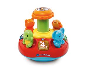 VTech Baby 80-186304 - 1-2-3 Animal Spinning Top, German Language