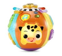 VTech Baby Animal Discoveries Ball, Interactive Baby Toy with Lights, Shapes, Fun Sound Effects, Different Textures for Sensory Play, Gift for Ages 3, 6, 9, 12 Months +, English Version
