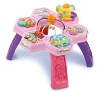 VTech Baby Busy Bee Activity Table Pink, Interactive Play, Songs and Melodies, Develops Motor Skills, Sensory Development, Cause and Effect, Suitable for Ages 6, 9, 12 Months Plus, English Version