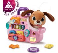 VTech Baby Cutie Puppy Carrier Interactive Role Play Toy with Light-up Buttons
