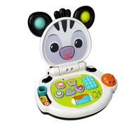 VTech Baby Discovery Zebra Laptop, Interactive Baby Toy with Lights, Music, Letters and Numbers, 2 Modes of Play, Motor Skills Development, Gift for Ages 3, 6, 9, 12 Months +, English Version