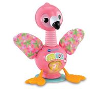 VTech -Baby Flamingo Laughing High Chair and Sleep Toy for Babies from 6 Months Interactive Buttons and Suction Cup Base ESP Version