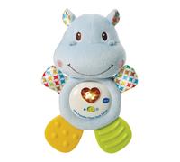 Vtech Little Friendlies Happy Hippo Teether | Teething & Sensory Toy for Babies with Sound & Music | Great For Motor Development & Suitable For Ages 3 - 12 Months (Blue)