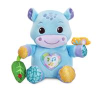 VTech Baby Hug-a-Hippo Musical Plush Toy with Lights and Textures, Blue