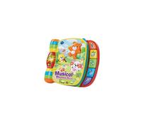 VTech Baby Musical Rhymes Book, Nursery Rhyme Book with 2 Modes of Play, Baby Sensory Toy with Music, Lights and Sound, Baby Book for Language Skills