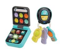 VTech Baby My Everyday Gadgets, Pretend Play Toy Keys and Phone with Light Up Buttons, Textured Popper Keys, Music & Melodies, Fine Motor Skills, Gift for Ages 3, 6, 9, 12 Months +, English Version