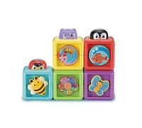 VTech Baby Pop-a-Blocks, English | Stackable blocks with bright colours, textures and surprises build motor skills and sensory awareness. Ages 6-36 months