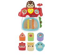 VTech Baby Pop & Play Mushroom House, Includes 6 Block Play Pieces, Develops Fine Motor Skills, Includes Songs & Melodies, Gift for Ages 9, 12, 18 Months+, English Version