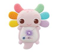VTech Baby Rainbow Colours Axolotl Teether Pink, Interactive Sensory Toy with Lights & Melodies, Tactile Stimulation, Gift for Ages 3, 6, 9 Months+, English Version