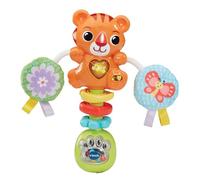 VTech Baby Rattle & Roar Tiger, Interactive Baby Toy, Rattle Toy with Bright Colours, Patterns and Textures for Sensory Play, Gift for Ages 0, 3, 6, 9 Months +, English Version