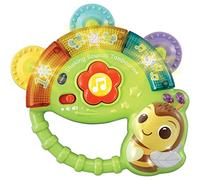 VTech Baby Tambourine - Shaking Sounds Sensory Toy with Lights and Music, 3-24m, English Version