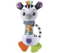 VTech Baby Shaking Sounds Zebra, Rainmaker Toy, Rattle Toy with Bright Colours, Patterns and Textures for Sensory Play, Gift for Babies 3, 6, 9, 12 months +, English version