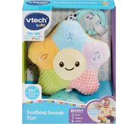 VTech Baby Soothing Sounds Star, English | Clip-on star with calming sounds, gentle lights and soft textures for soothing comfort on the go. From birth
