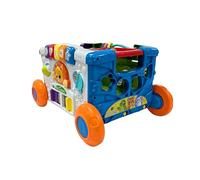 VTech Baby Sort & Discover Activity Wagon, Pull Along Light-up Activity Panel with Manipulatives, Animals, Numbers & Colours, Interactive Toy, Gift for Toddler 12, 18, 24 months +, English version